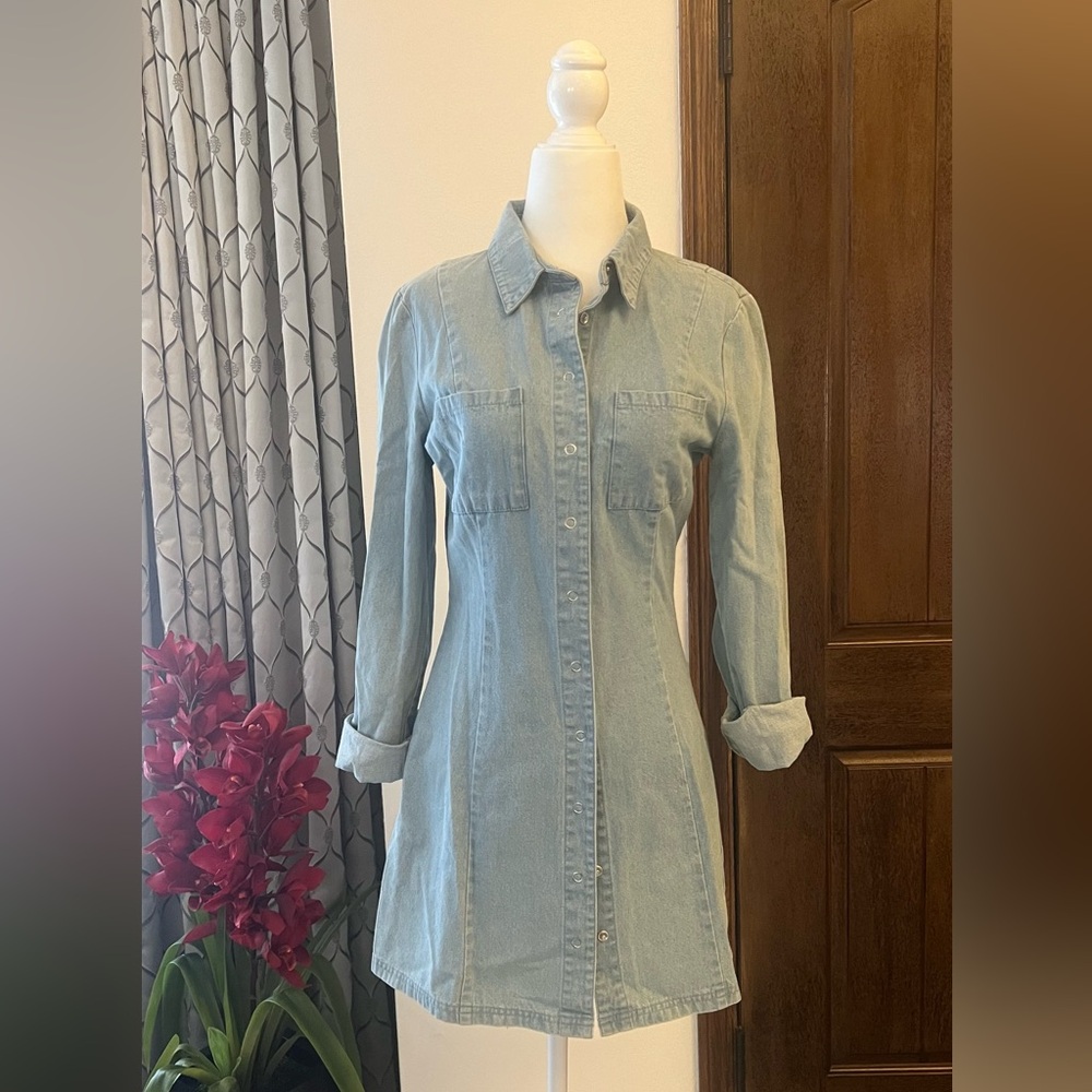 Long Sleeve Jeans Dress